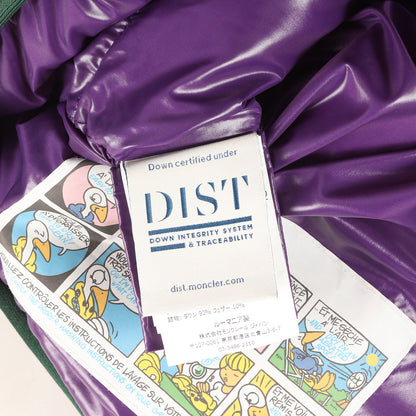 デカワッペン 刺繍 フーデッド ダウンベスト (LORENT D20914333385 68950) / Genius 1952