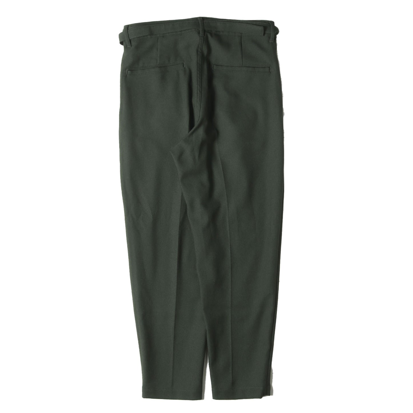 ベルテッド ワンタック ツイル テーパード スラックス パンツ (RETRO POLYESTER TWILL / BELTED WIDE TAPERED PANTS M-19101)
