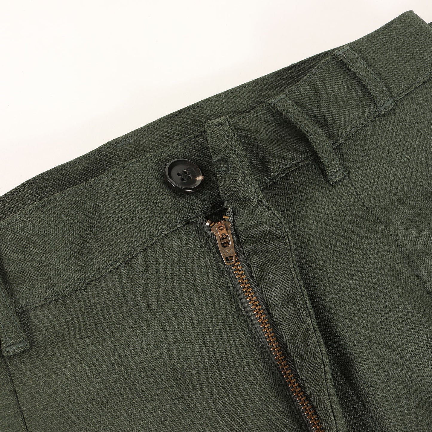 ベルテッド ワンタック ツイル テーパード スラックス パンツ (RETRO POLYESTER TWILL / BELTED WIDE TAPERED PANTS M-19101)