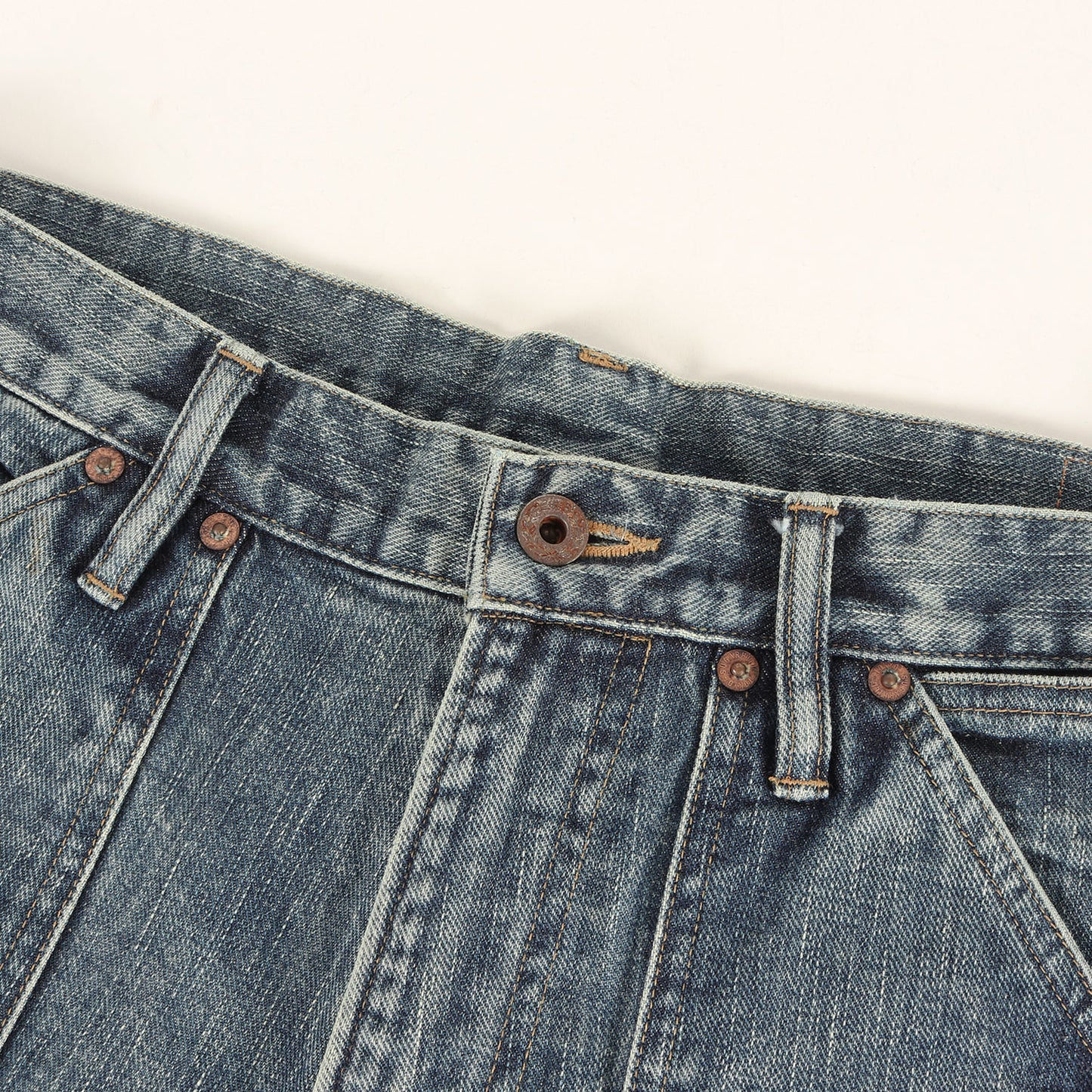 24SS フェイデッド ダブルニー デニム ペインターパンツ (FADED PAINTER DOUBLE KNEE TROUSERS 2411300405)