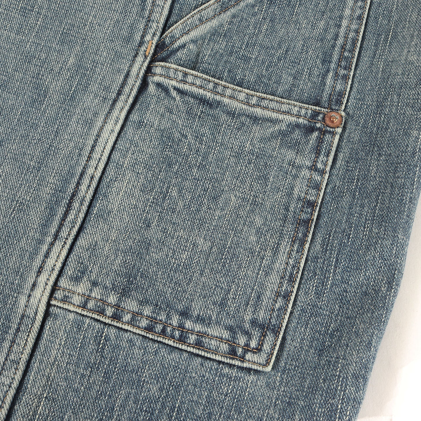 24SS フェイデッド ダブルニー デニム ペインターパンツ (FADED PAINTER DOUBLE KNEE TROUSERS 2411300405)