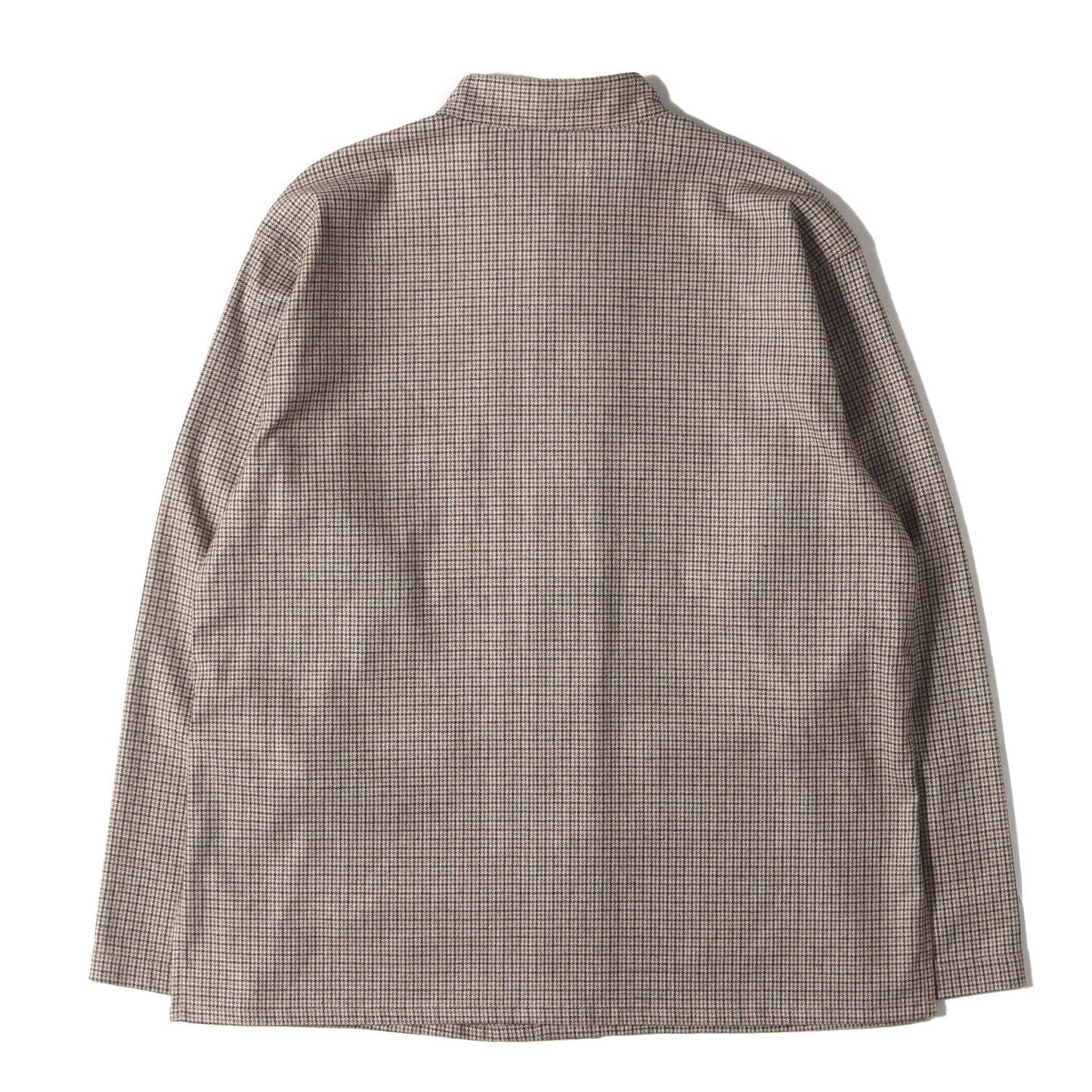 ハウンドゥース柄 ストレッチ ウール シャツ ジャケット