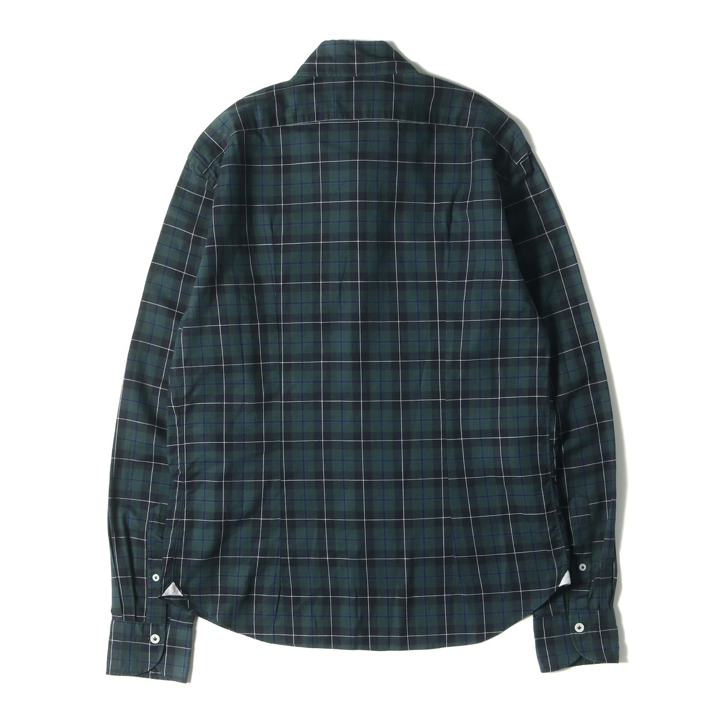 チェック ボタンダウン ホリゾンタルカラー ドレス シャツ / vinci fit
