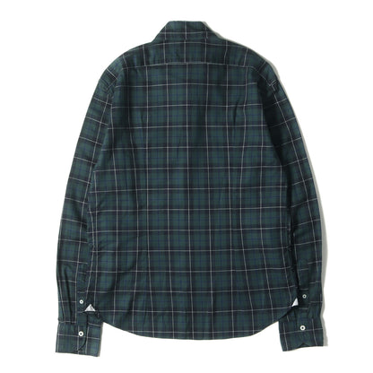 チェック ボタンダウン ホリゾンタルカラー ドレス シャツ / vinci fit