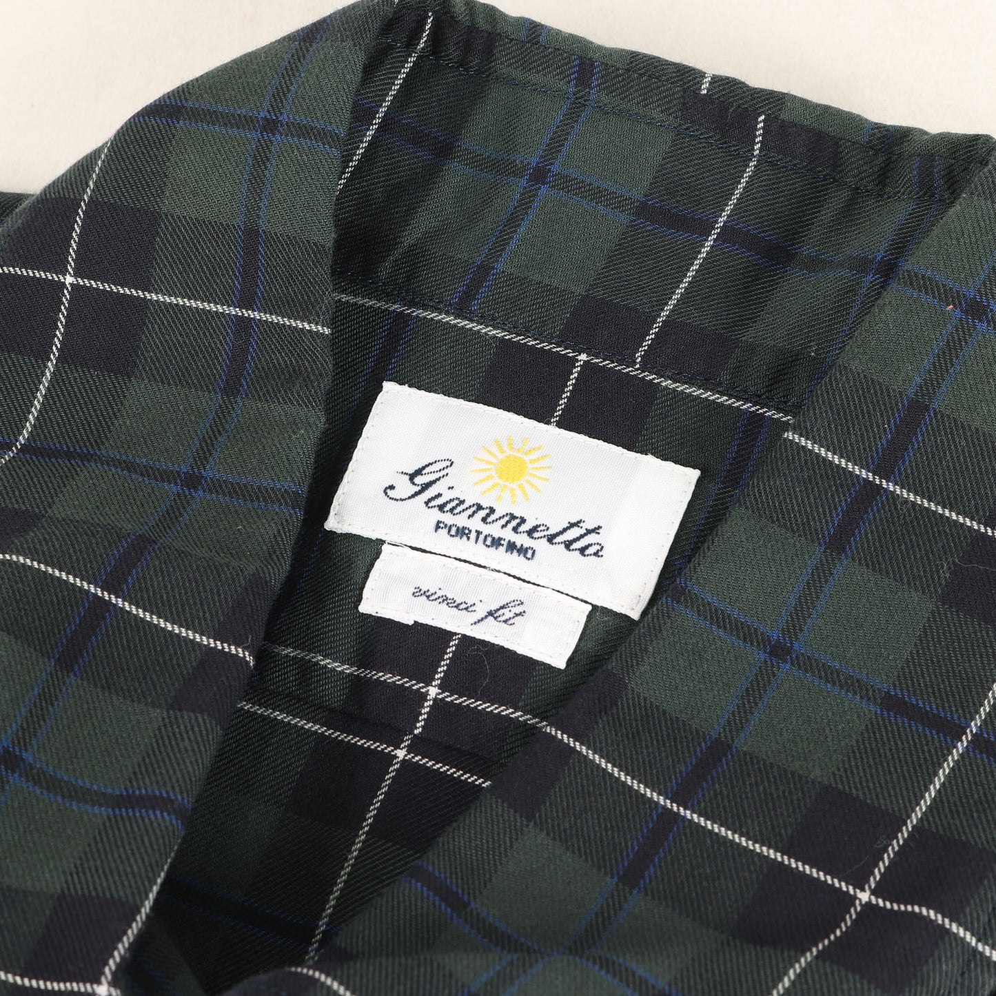 チェック ボタンダウン ホリゾンタルカラー ドレス シャツ / vinci fit
