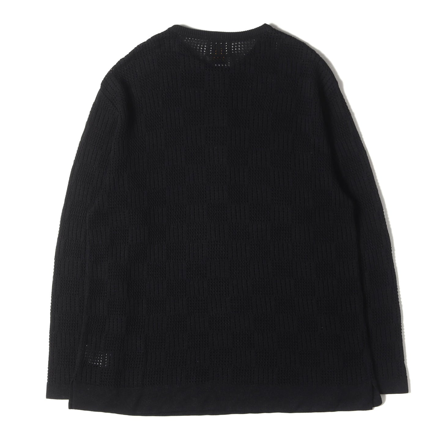 24SS ヘンリーネック クロシェ ニット ポロシャツ