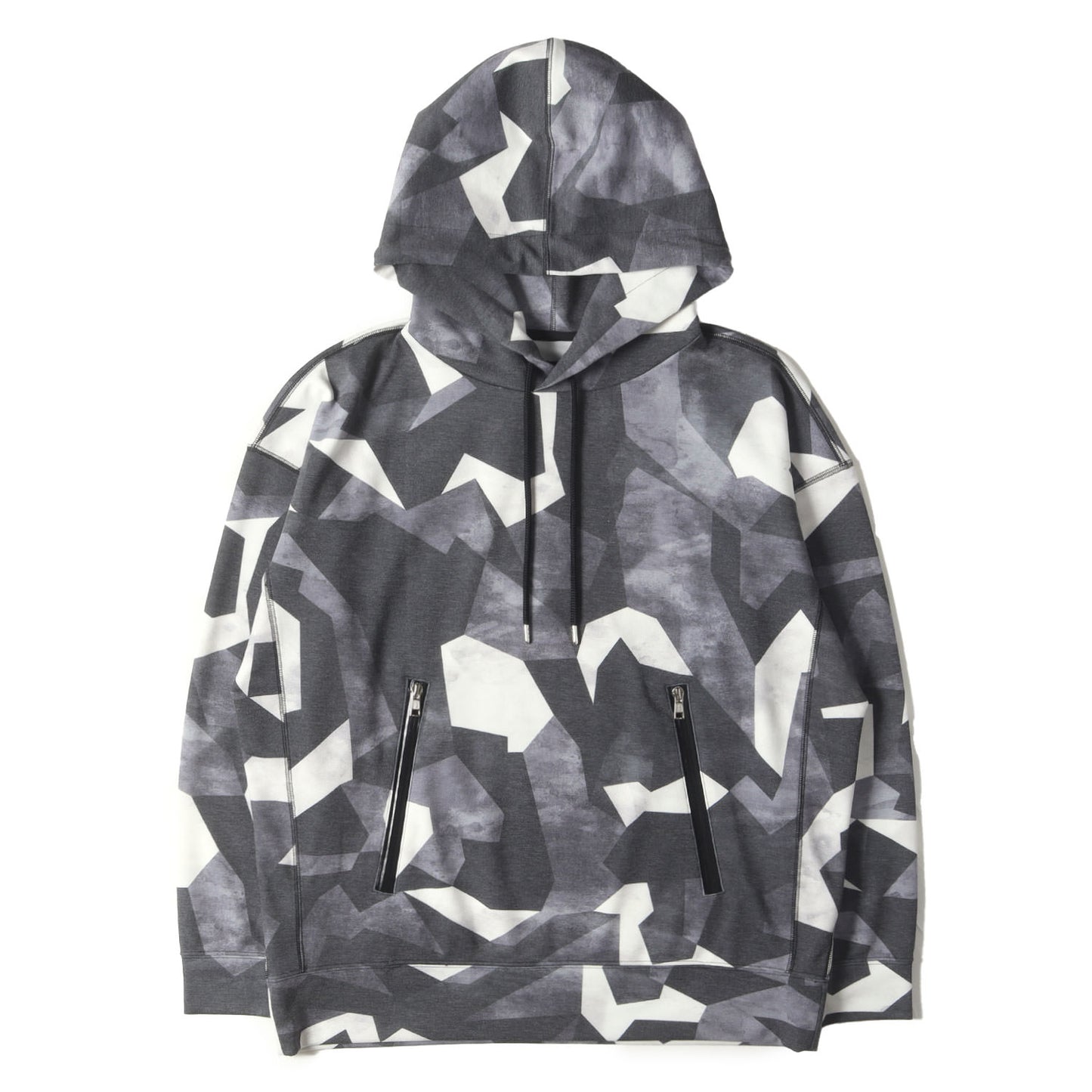 24SS ジオメトリック ジャージー パーカー (MVS VOLTEX PONT CAMO RELAX PULLOVER ZIP POCKET PARKA B479 PER036)