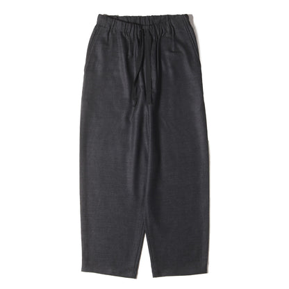 24AW コクーンフィット ウール ワイド イージー スラックス パンツ (2/32 WOOL SOFT FLANNEL COCOON WIDE EASY PANTS M24D11PT01C)