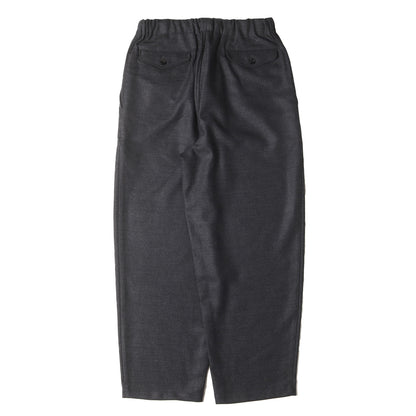 24AW コクーンフィット ウール ワイド イージー スラックス パンツ (2/32 WOOL SOFT FLANNEL COCOON WIDE EASY PANTS M24D11PT01C)