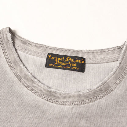 25SS コールドダイ ダメージネック Tシャツ (COLD DYE DAMAGE NECK T-SHIRT) / MADE IN JAPAN