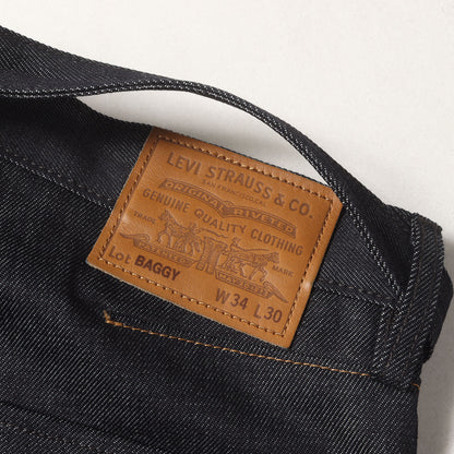 25AW × EDIFICE ベルト付き ツイスト バギー リジッド デニム パンツ (TWISTED BELTED DENIM PANT 005YS)