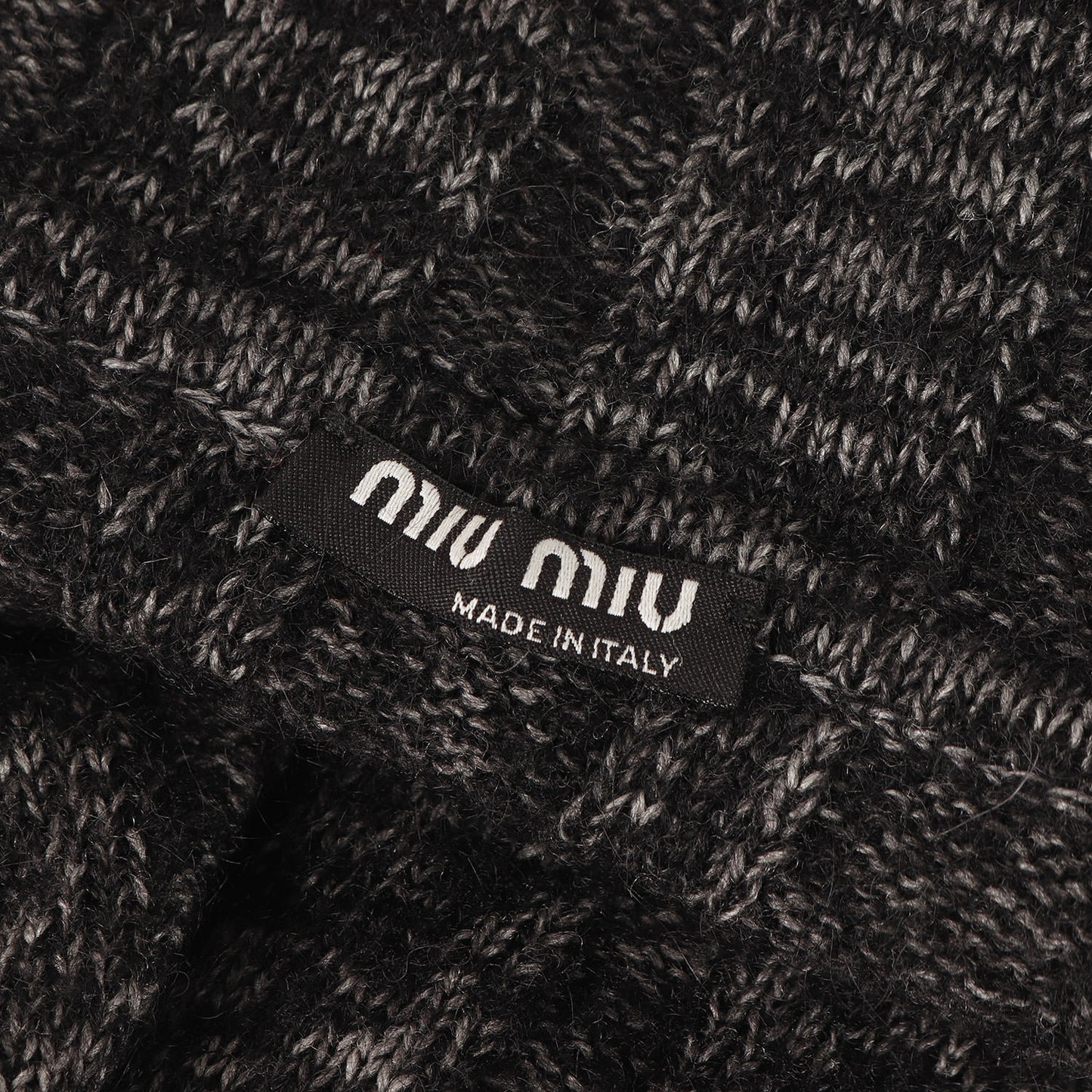 メランジ タートルネック ウールブレンド ニット セーター