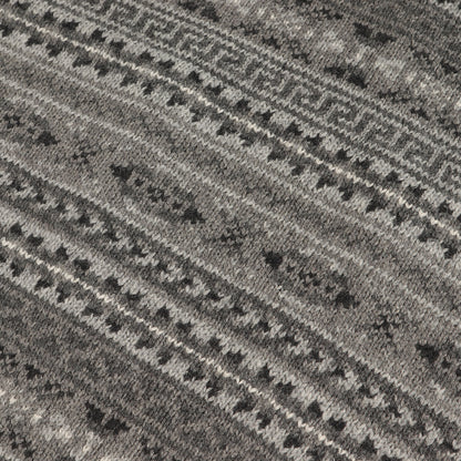 フェアアイル柄 Vネック カシミヤ混 シルク ニット ベスト(MNBLSWEM3R00036)