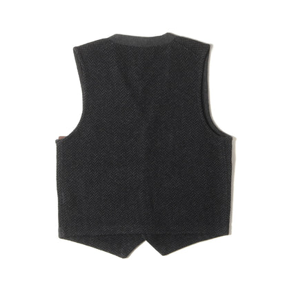 ヘリンボーン ジャガード ウール ニット ベスト (KR-RL-KA-3705)