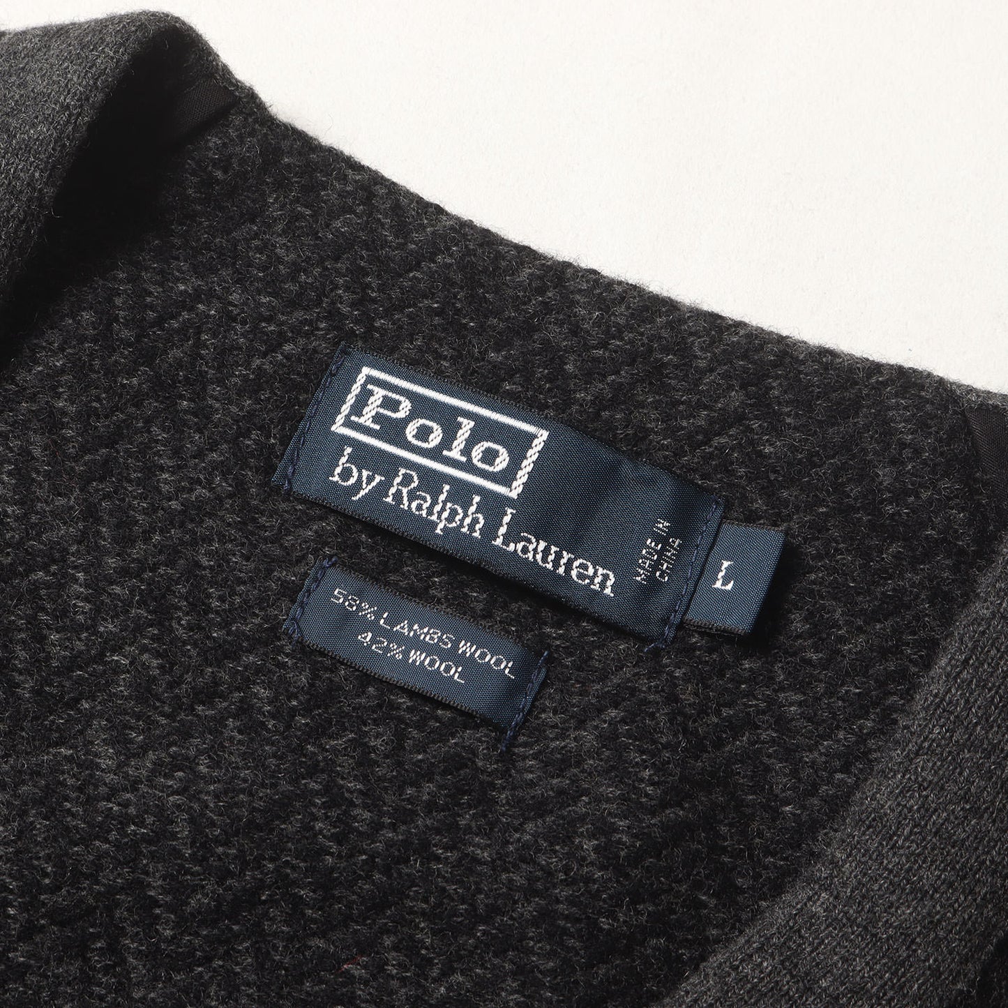 ヘリンボーン ジャガード ウール ニット ベスト (KR-RL-KA-3705)