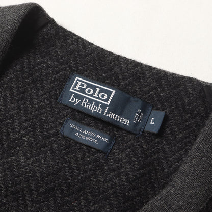 ヘリンボーン ジャガード ウール ニット ベスト (KR-RL-KA-3705)