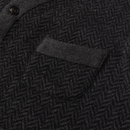 ヘリンボーン ジャガード ウール ニット ベスト (KR-RL-KA-3705)
