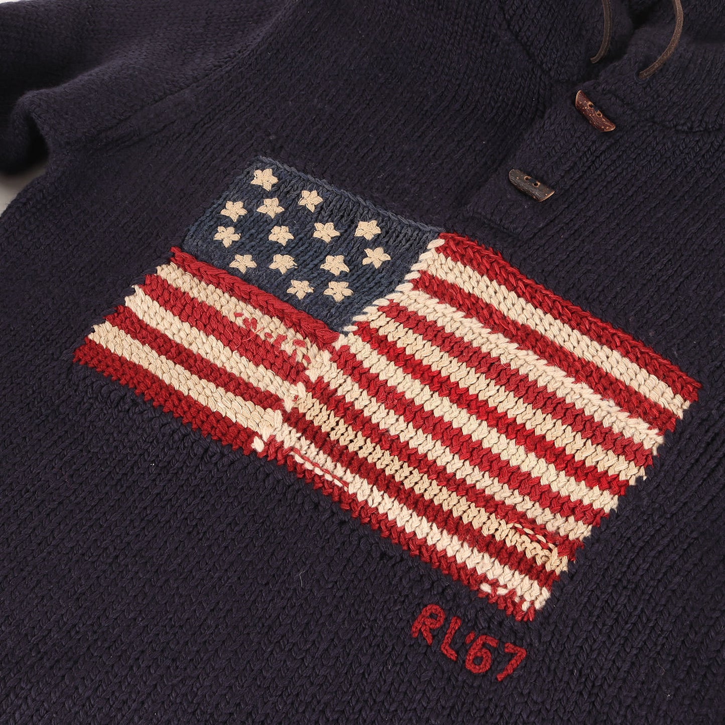 星条旗 ローゲージ リネンシルク混 ニット パーカー (MNBLSWEM3W00111)