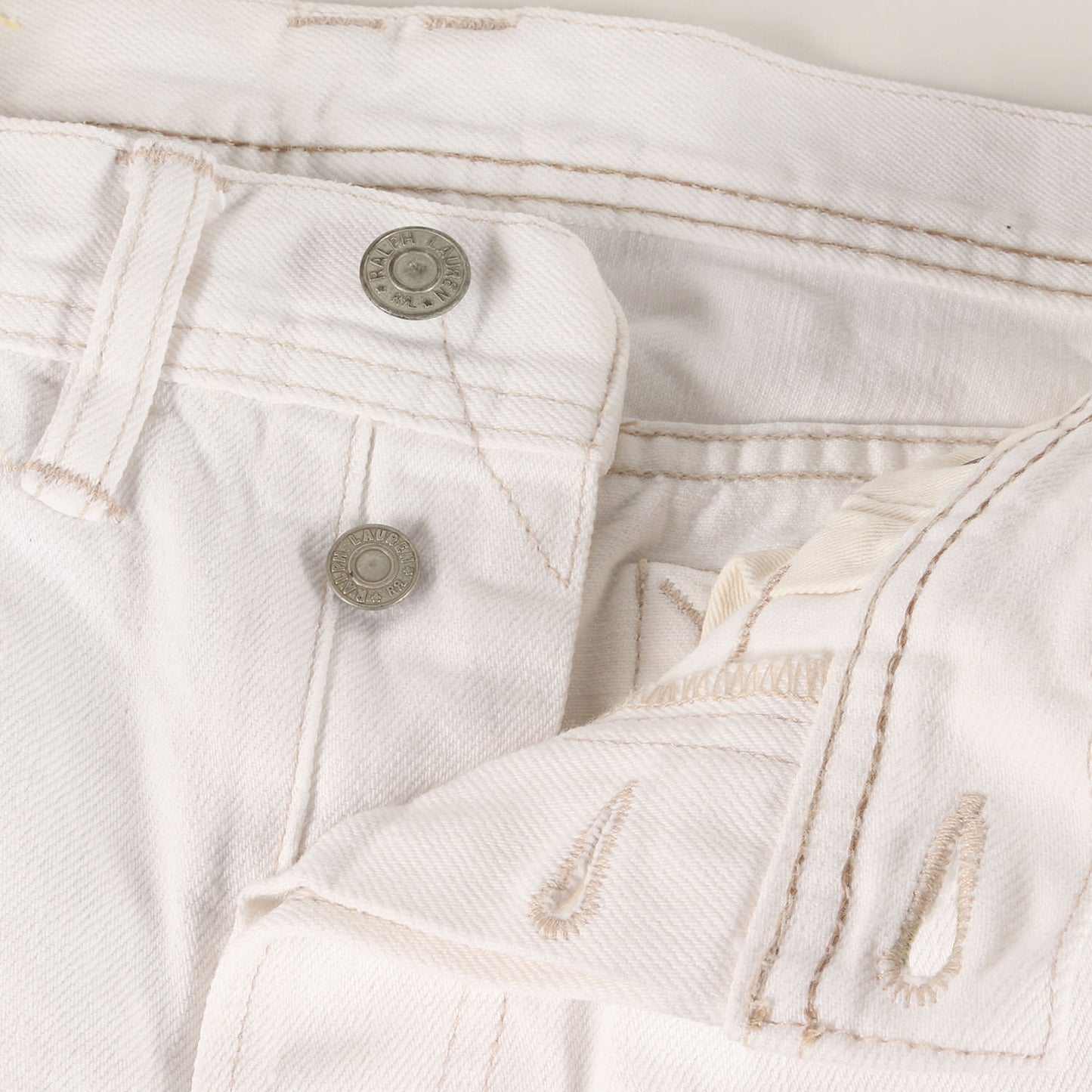 ストレート ホワイトデニム パンツ / MADE IN USA