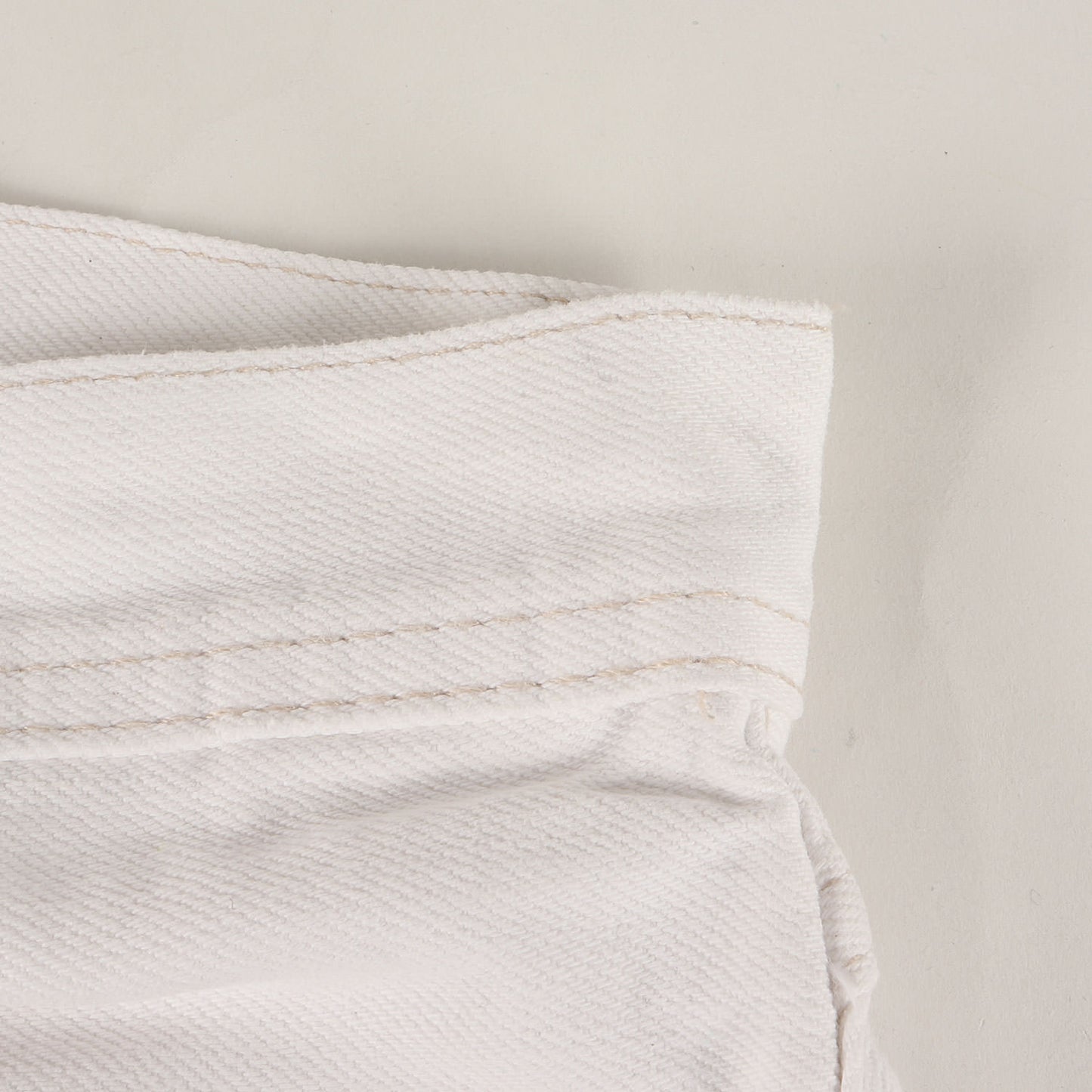 ストレート ホワイトデニム パンツ / MADE IN USA