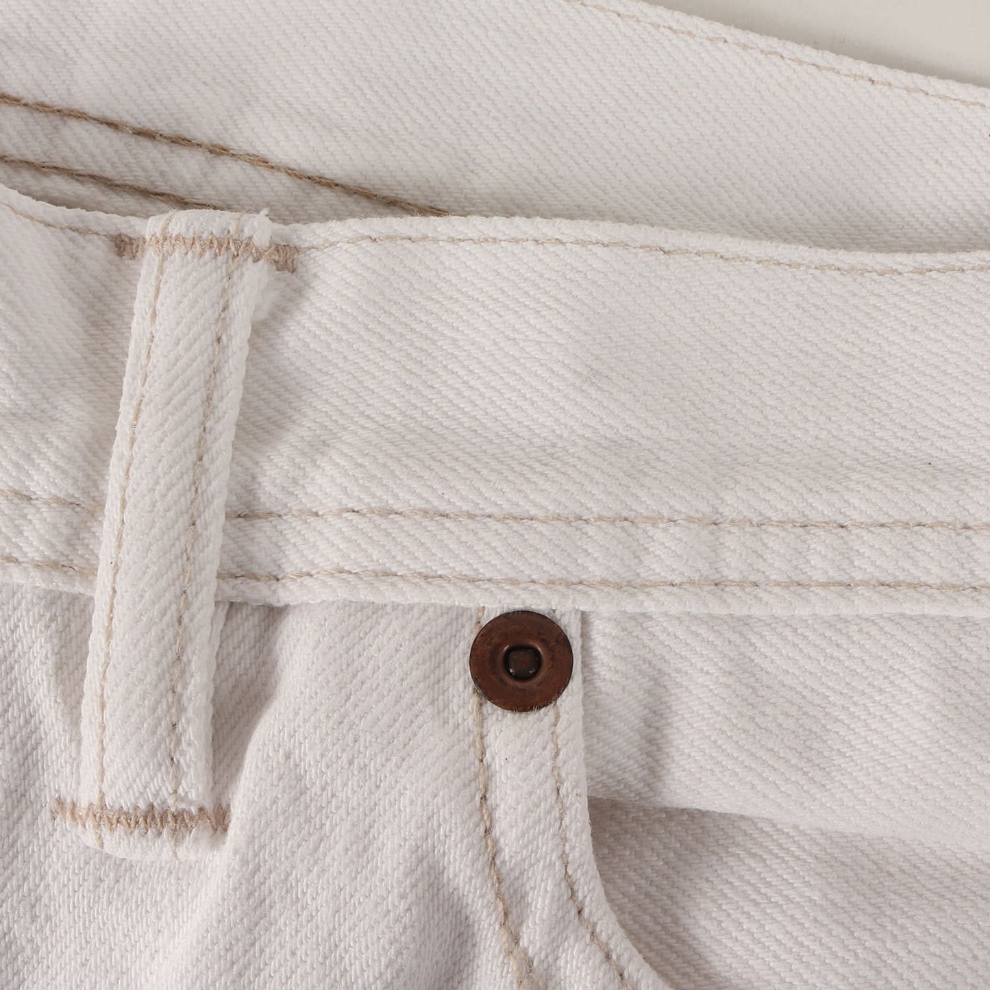 ストレート ホワイトデニム パンツ / MADE IN USA