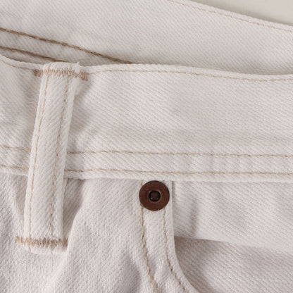 ストレート ホワイトデニム パンツ / MADE IN USA