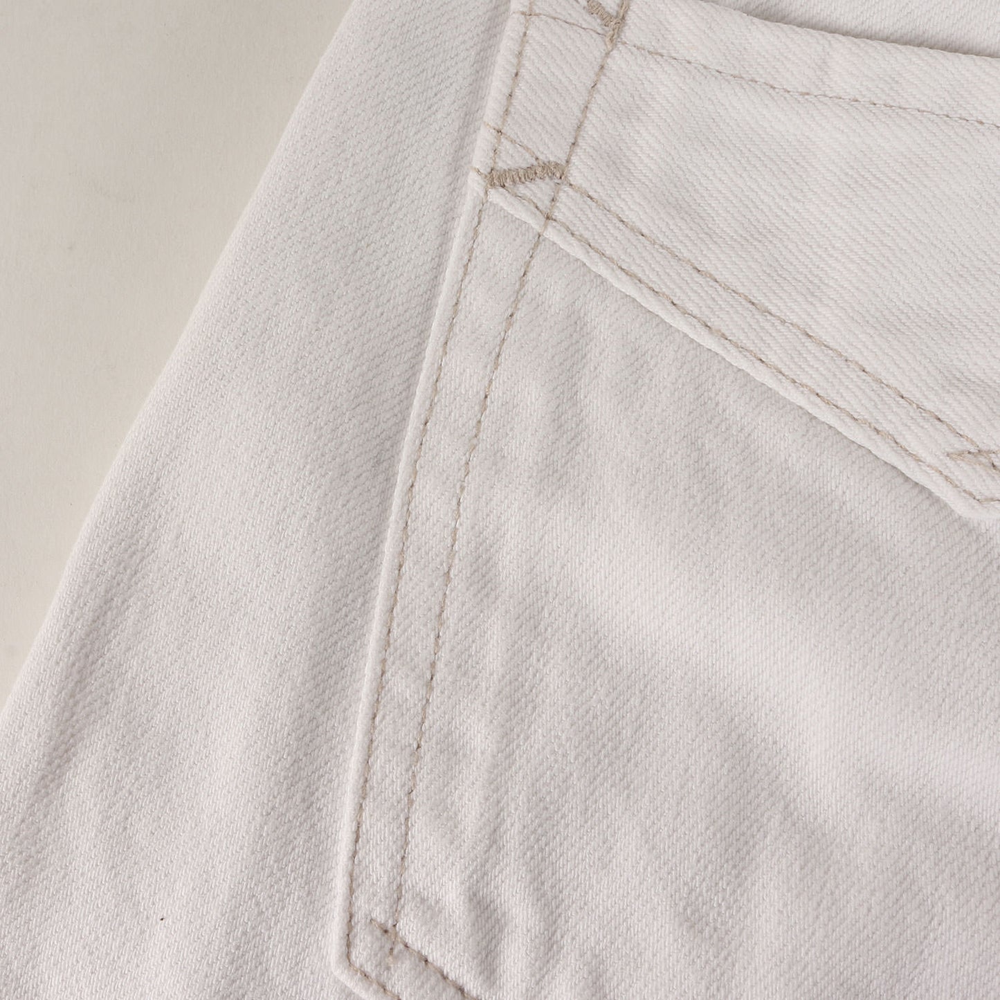 ストレート ホワイトデニム パンツ / MADE IN USA