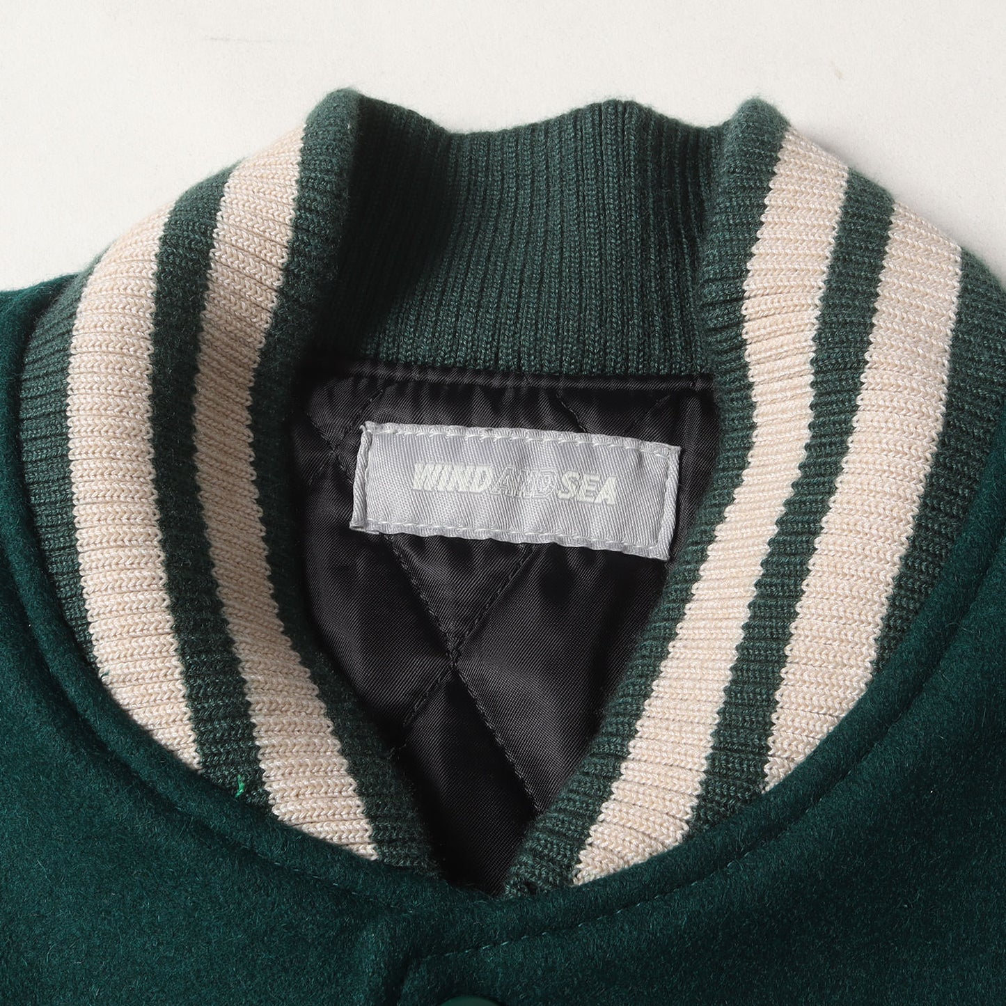 3周年記念 レザースリーブ スタジャン (WIND AND BEYOUTH Varsity Jacket WDS-BYT-RS-02)