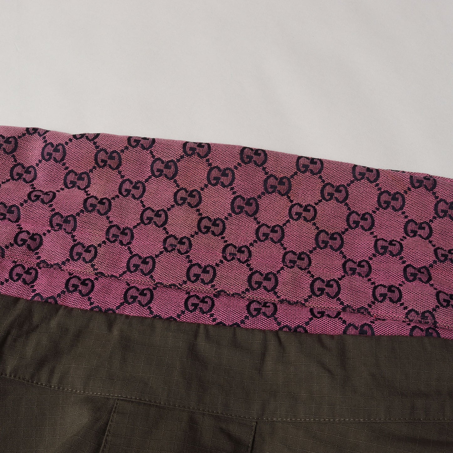 21SS マルチカラー GGジャガード キャンバス & リップストップ リバーシブル ジップ ブルゾン