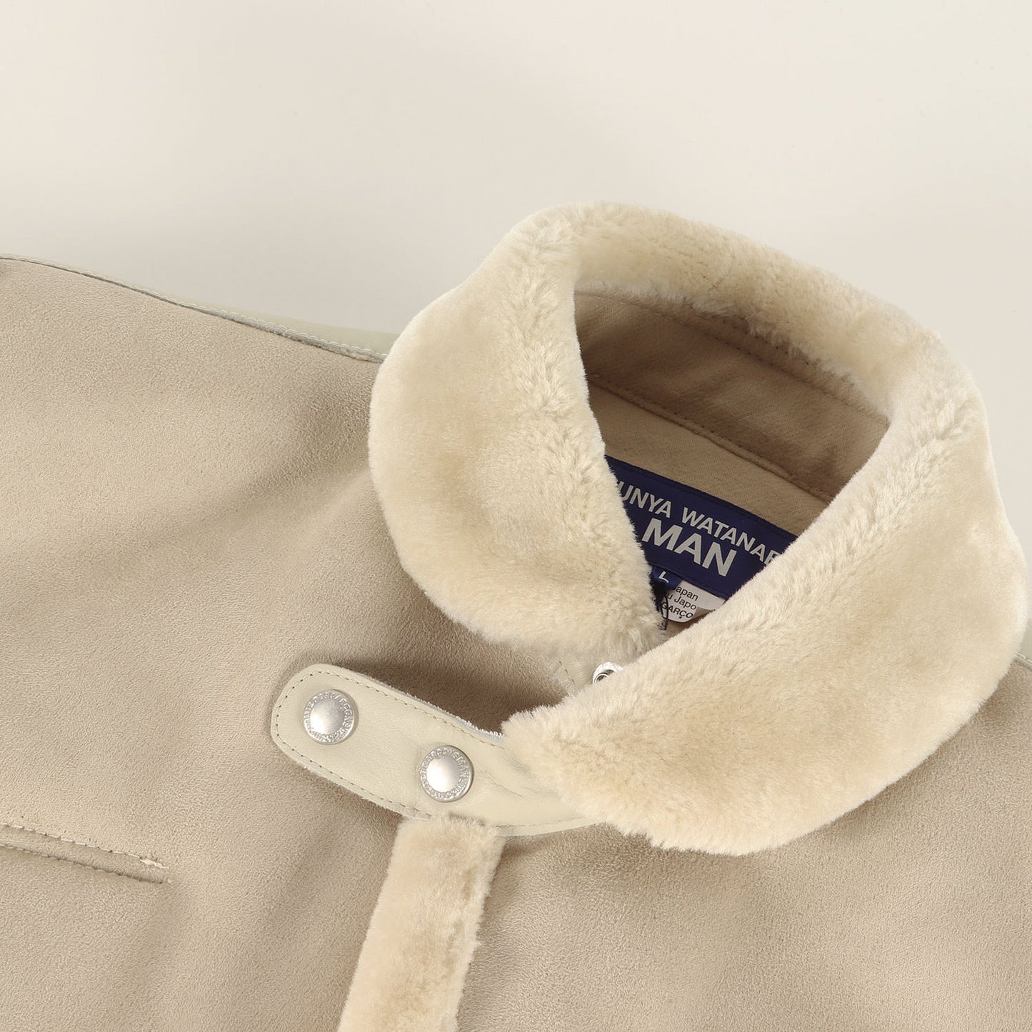 25AW エステルボアムートン カウハイドレザー ジャケット