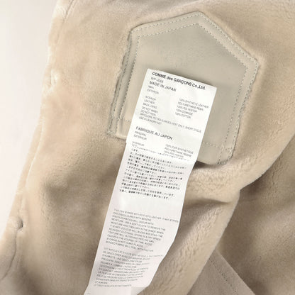 25AW エステルボアムートン カウハイドレザー ジャケット