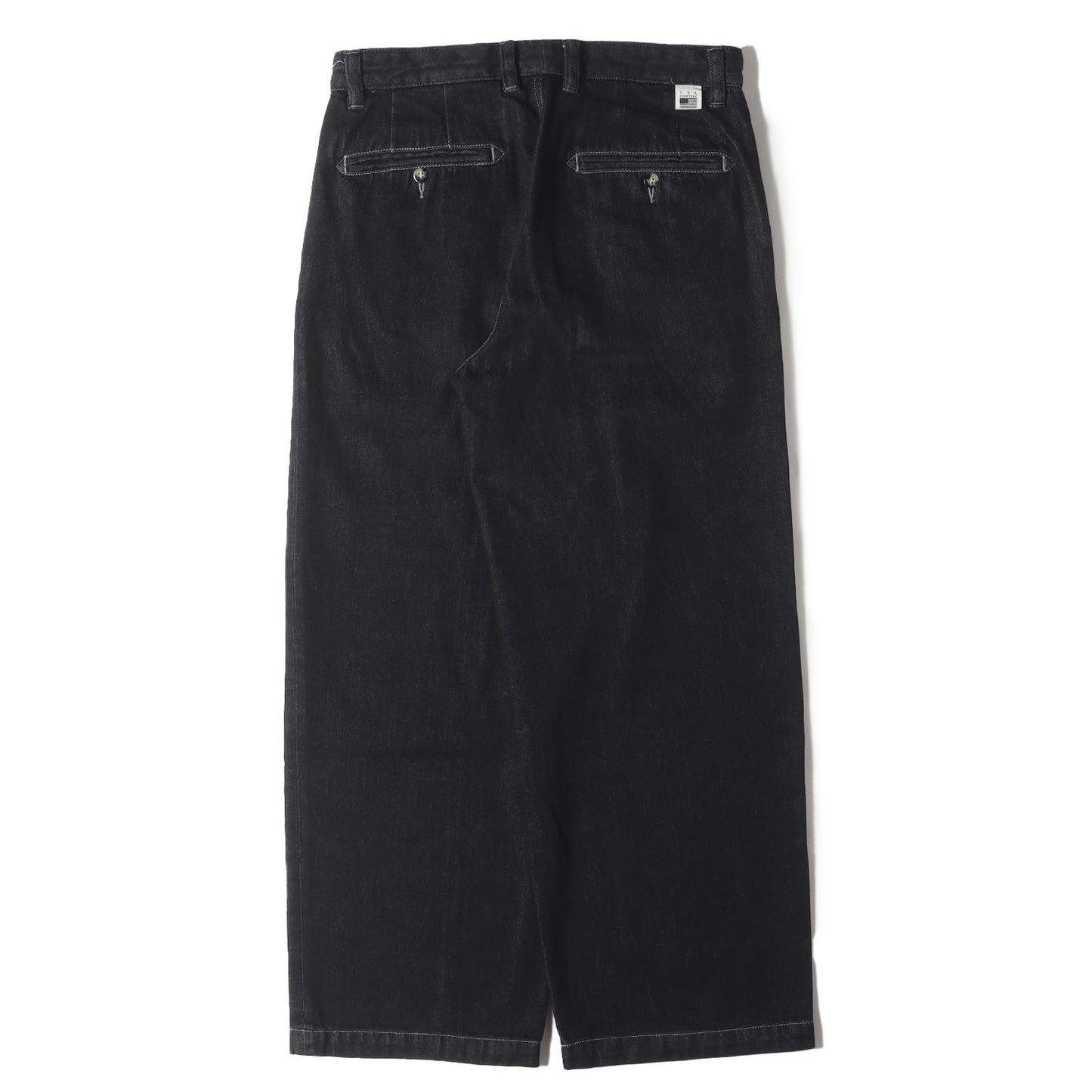 24AW ワンタック ワイド ストレート デニム パンツ