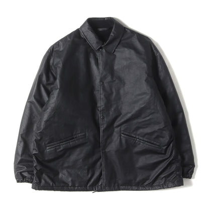 25SS ペーパーレザー コーチジャケット (B01-01016)