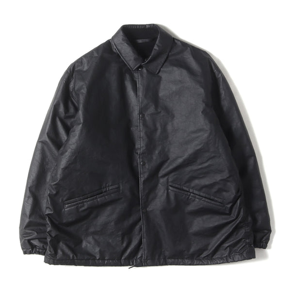 25SS ペーパーレザー コーチジャケット (B01-01016) - ブランド古着の