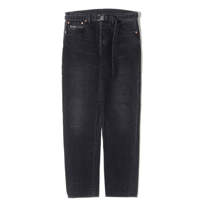 23SS ベルテッド ストレート デニム パンツ (BELTED STRAIGHT DENIM PANTS 23-03020M)