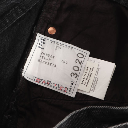 23SS ベルテッド ストレート デニム パンツ (BELTED STRAIGHT DENIM PANTS 23-03020M)