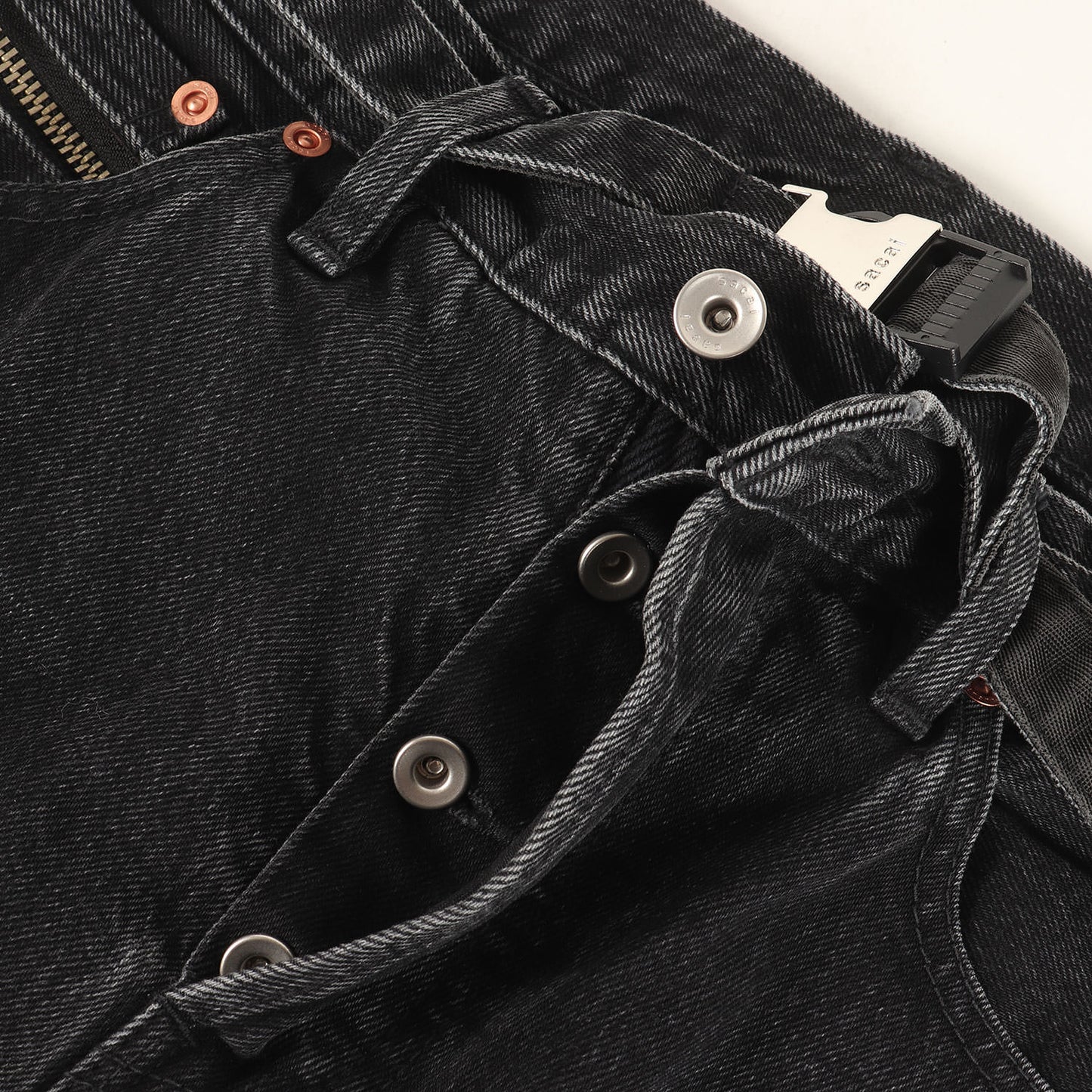 23SS ベルテッド ストレート デニム パンツ (BELTED STRAIGHT DENIM PANTS 23-03020M)