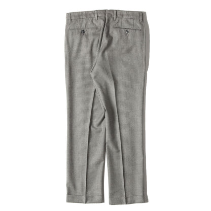ハウンドトゥース ウール トラウザー スラックス パンツ