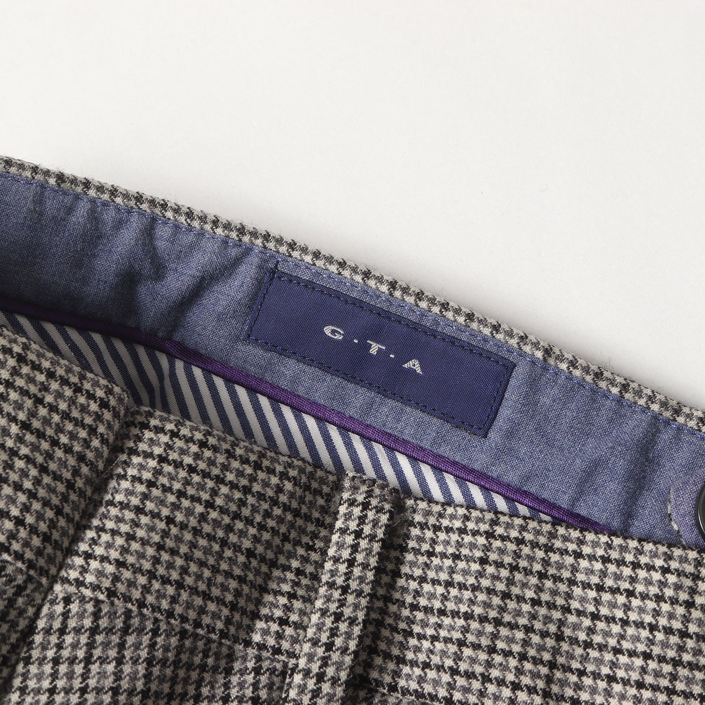 ハウンドトゥース ウール トラウザー スラックス パンツ