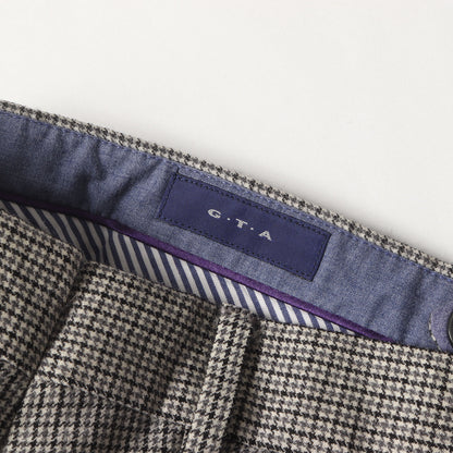 ハウンドトゥース ウール トラウザー スラックス パンツ