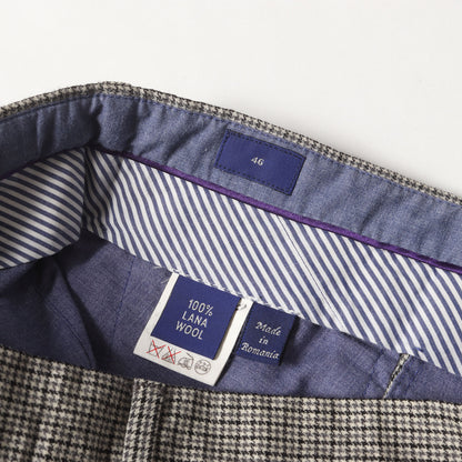 ハウンドトゥース ウール トラウザー スラックス パンツ