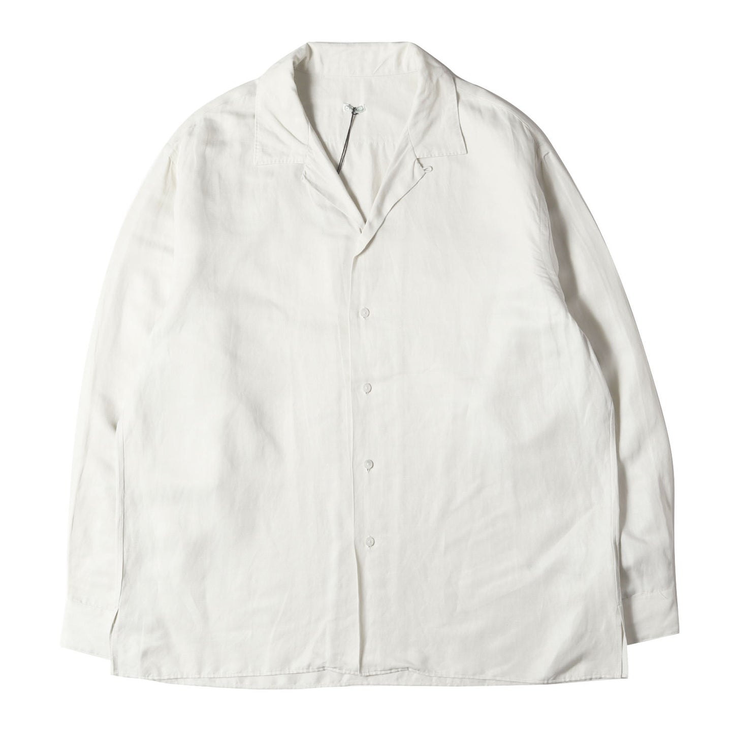 25SS オープンカラー シルクリネン シャツ (Silk Linen Open Collar L/S Shirt)