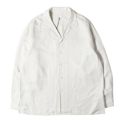 25SS オープンカラー シルクリネン シャツ (Silk Linen Open Collar L/S Shirt)