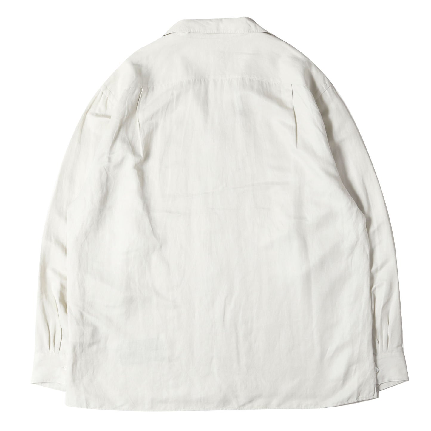 25SS オープンカラー シルクリネン シャツ (Silk Linen Open Collar L/S Shirt)