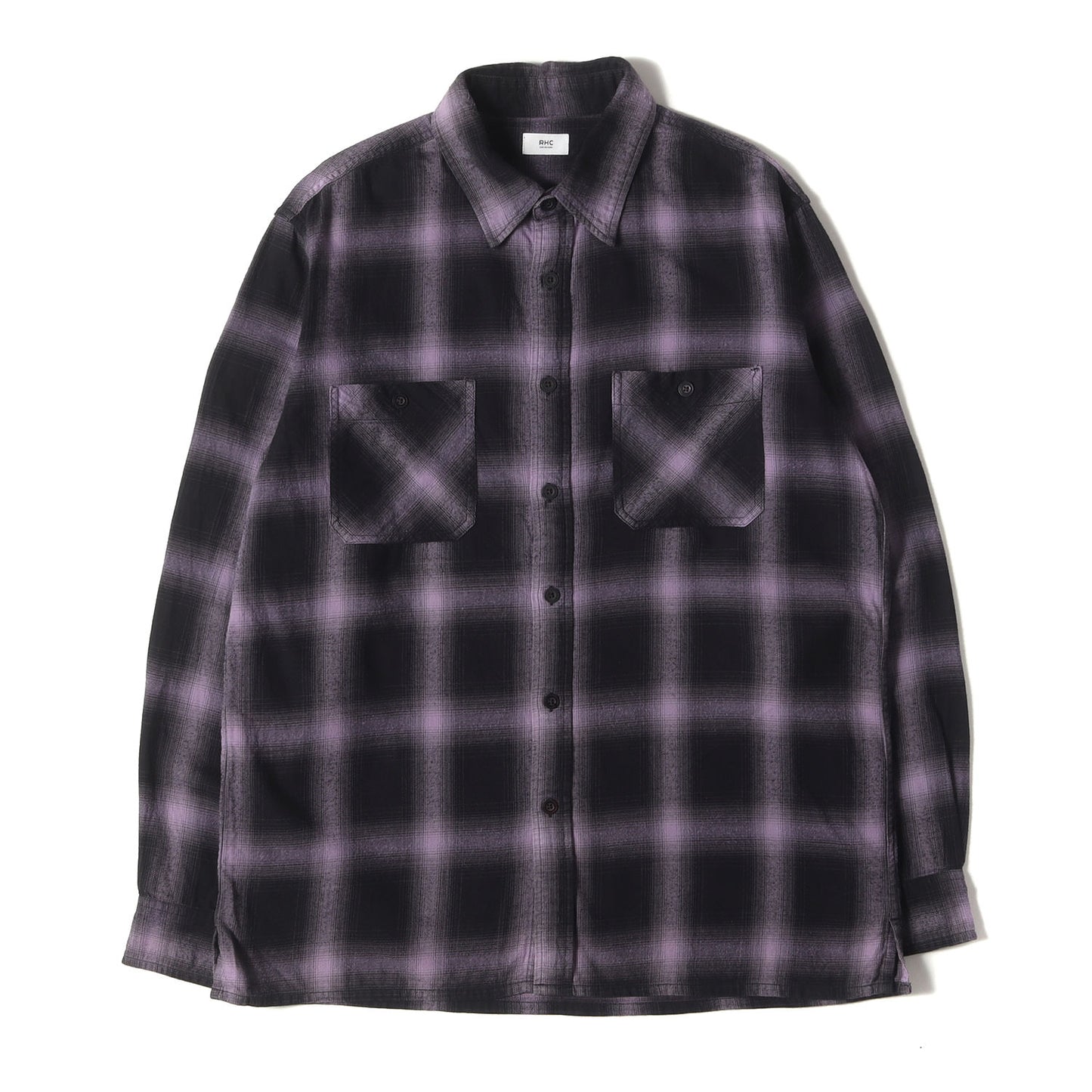 オンブレチェック ソフト フランネルシャツ (3520700123)