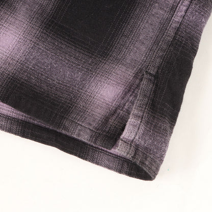 オンブレチェック ソフト フランネルシャツ (3520700123)