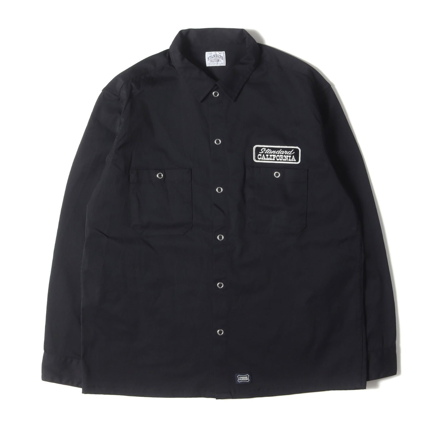 24SS ロゴパッチ 刺繍 ストレッチ ナイロン ワーク シャツ (SD Logo Patch Easy Work Shirt LS)