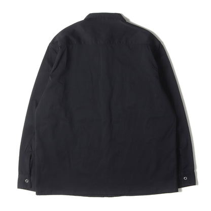 24SS ロゴパッチ 刺繍 ストレッチ ナイロン ワーク シャツ (SD Logo Patch Easy Work Shirt LS)