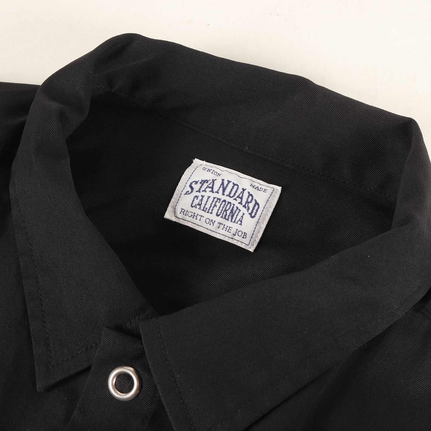 24SS ロゴパッチ 刺繍 ストレッチ ナイロン ワーク シャツ (SD Logo Patch Easy Work Shirt LS)