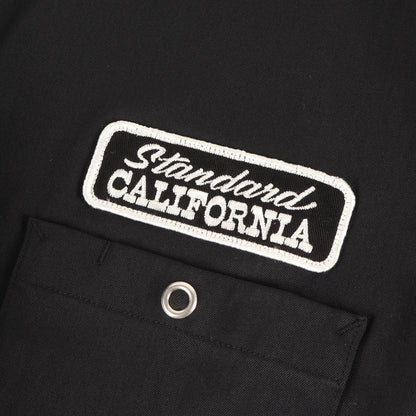 24SS ロゴパッチ 刺繍 ストレッチ ナイロン ワーク シャツ (SD Logo Patch Easy Work Shirt LS)